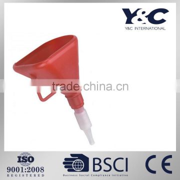 plastic oil funnel/irregular shape car oil funnel