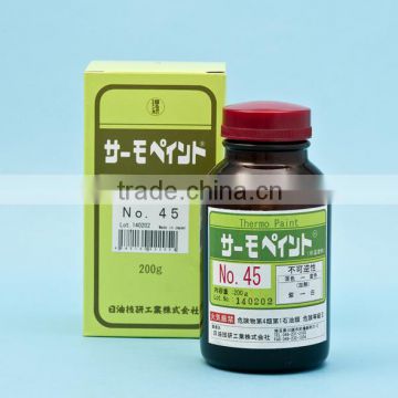 Thermochromic-ink, pigment/Temp from 50 to 450 deg.C/Irreversible/Made in Japan