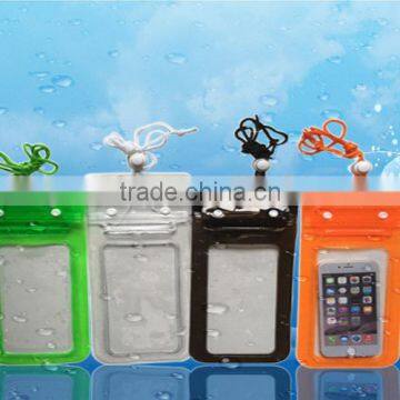 Top selling waterproof bag,PVC waterproof bag with lanyard for cellphone