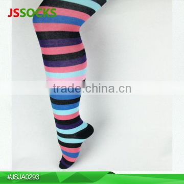 Girls pantynose with color strip Soft and comfortable socks