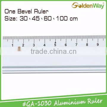 30 cm and 45 cm customized promotional silk printing measuring bevel aluminum metal scale ruler