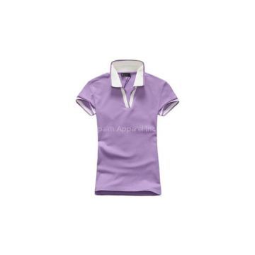 New 100% Cotton Women Short Sleeve Plain Polo-shirt666