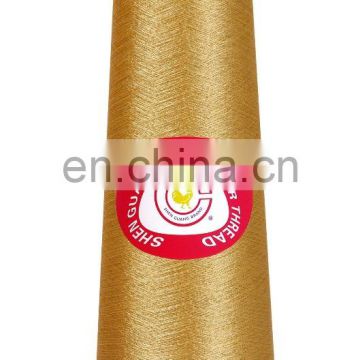 Quality Fluroescent gold metallic embroidery thread