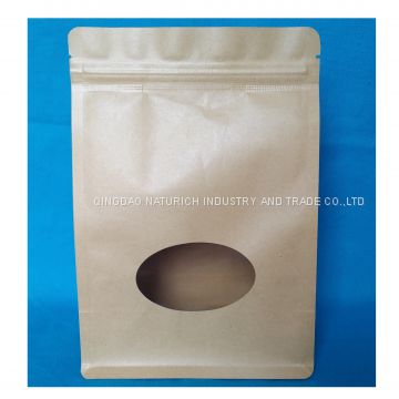 Kraft Paper Coffee Zipper Plastic Packaging Paper Bag Customized Printing Plastic Kraft Paper Bag