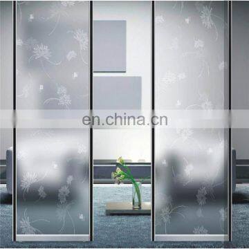 Wholesale beautiful acid etched building glass