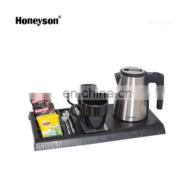 Honeyson hotel room electric kettle with welcome trays set