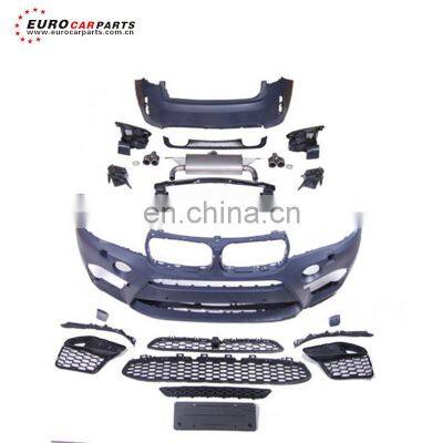 x6 f16 bodykit m style front bumper lips fit for f16 rear bumper pp material bady kit f16 facelift kit