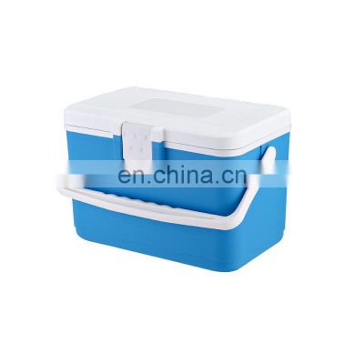 Portable Insulated Cooler Box 8L Outdoor Camping Picnic Ice Box Frozen Waterproof Storage Plastic Cooler Box
