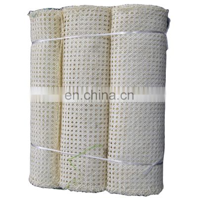 Premium High Quality plastic Natural Mesh Rattan Cane Webbing Roll Woven/Bleashed Rattan Webbing Cane from wholesale in Viet Nam