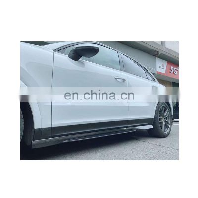 Special Price Side Skirts Extensions 100% Dry Carbon Fiber Material For Porsche Cayenne 9Y0