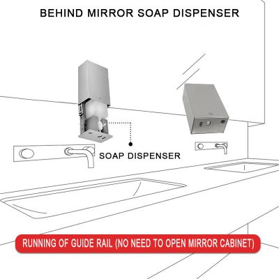 Mirrored Soap Dispenser Stainless Steel Mirror Finish