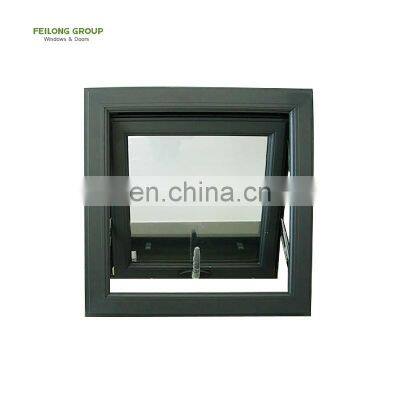 as2047 standard safety 12x36 large aluminum frame impact frosted retractable tinted triple awning glass window