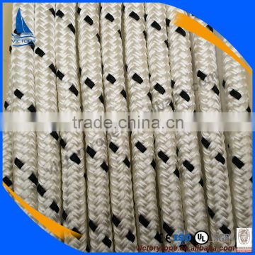 New Packing polyester double braided dock line nylon rope for mooring