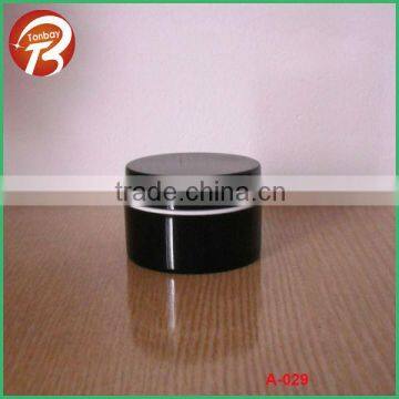 20G Black PP plastic cream jar A-029