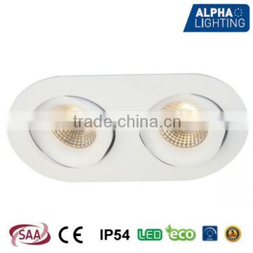Mini projector ip54 double head gimbal led downlight dimmable switch led