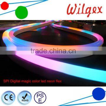 Color changing 220V 110V 24V 12V rgb flexible led neon tube light