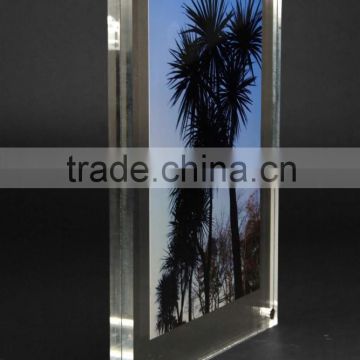 Fashion style LED backlit clear acrylic photo frame