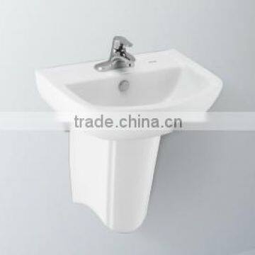 FH281F Washbasin With Half Pedestal Sanitary Ware Ceramic Bathroom Design