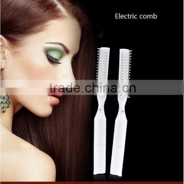 Electric massage plastic hair brush