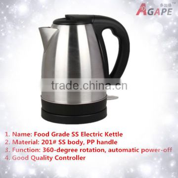 1500W 1.8L Electric Stainless Steel Water Kettle Food Grade Rapid Heating Kettle AEK-836