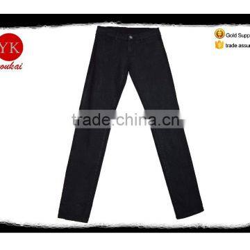 xintang jeans manufacture dark black denim skinny cheap long women jeans heavy wash pants
