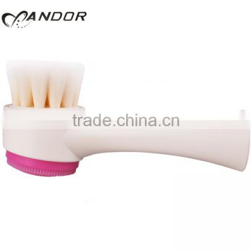 Beauty needs facial white ABS handle andor silicone face brush