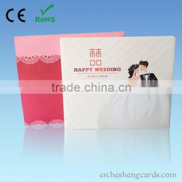 Top quality 2.4"customized digital video greeting card for wedding invitation
