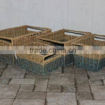 Seagrass Basket SD5628A/4MC, For Home Decoration, not Alibaba express