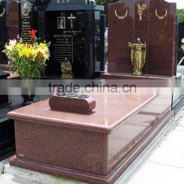china red granite tombstone