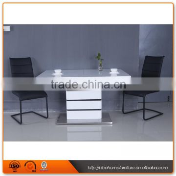 Top Sell Extension high gloss dining table