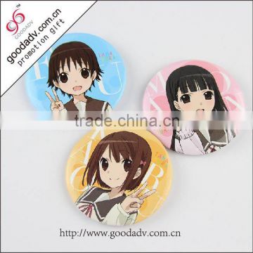 blank plastic pin badge /blank button badge wholesale/pin badge