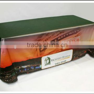 custom polyester table cloth for advertising
