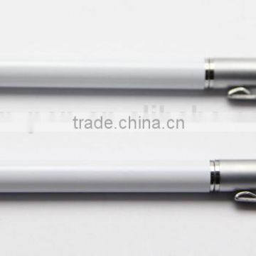 new arrival promotion silver white barrel stylus pen