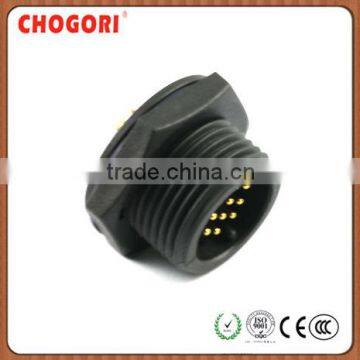 12 pin electronical connector, Chogori high quality panel mount, IP68 waterproof connector