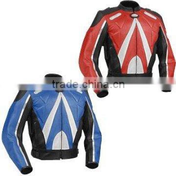 Made in Cowhide Leather , Leather Motorbike Jacket