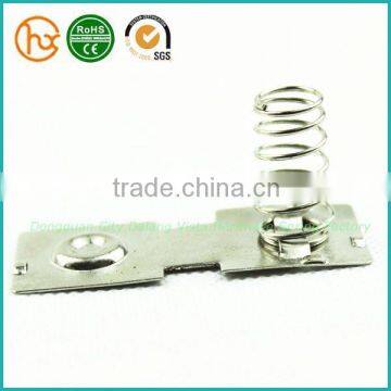 Brass electrical battery spring contacts