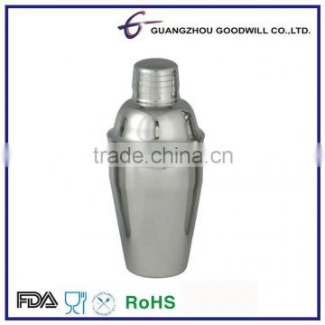 Stainless steel food grade promotional bar wine 180ml cocktail shaker