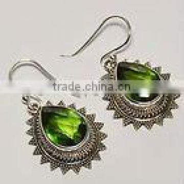 Silver earring,Fashion Silver Earrings.Indian Wholesale Jewelry,gemstone earrings