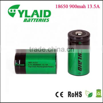 IMR battery supplier 13.5a 900mah high quality battery cell 3.7v high power
