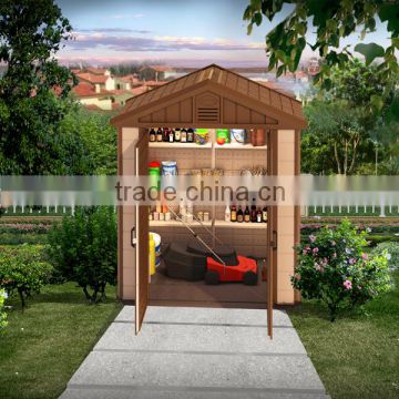 2016 High quality HDPE plastic garden sheds for outdoor tool storage