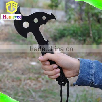 New arrival all stainless steel outdoor camping BBQ military survival tool hatchet for breaking window car emergency