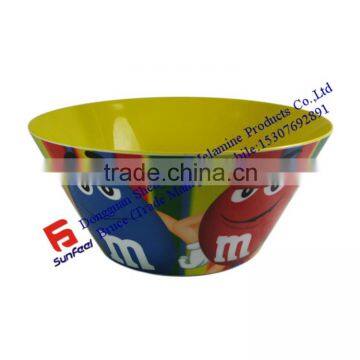 Photo Realistic Melamine Tableware V Shape Salad Bowl