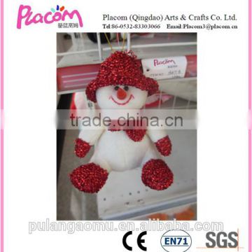 New Design Cute Plush Snowman Toys for Xmas with lovely hat