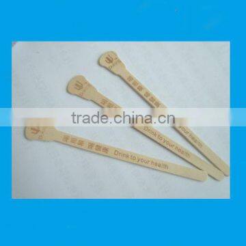natural Wooden coffee stirrer in full printed