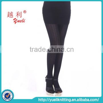 2015 Black sexy japanese heart patterned pantyhose with silk stockings
