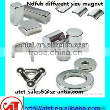 Neodymium magnet with various sizes and different shape (CE/ROHS approved)