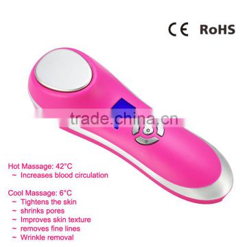 2016 new arrival warm beauty devices with hot and cold private label OEM acceptable
