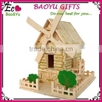 Children's wooden environmental 3d puzzle toys ,Modelling of the temple of heaven fancy toy