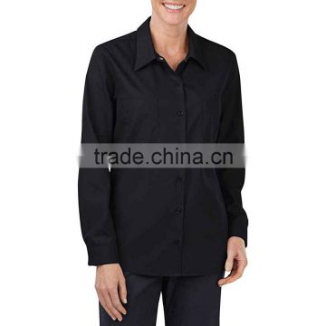 High Quality Low Price Work Uniforms Long Sleeve 100% Cotton Workwear Fabric With Two Pockets
