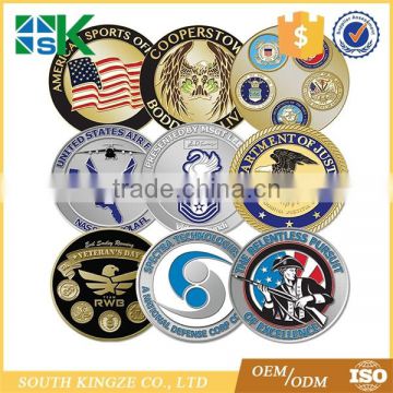 High quality low minimum custom challenge price coins from united states